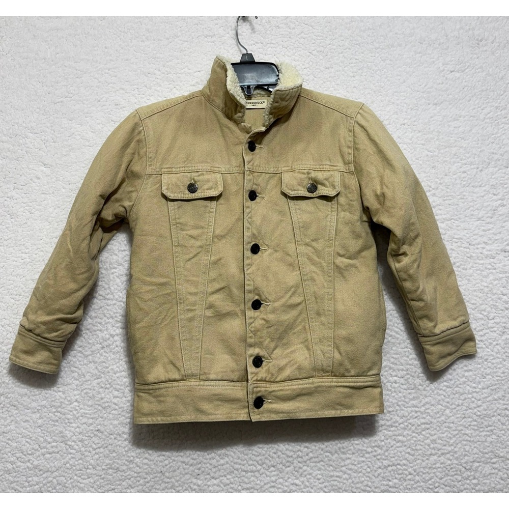 Kids Sherpa-Lined Tan Jacket